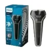 Black electric shaver for men, dry and wet dual-purpose, fully washable, fast charging and long battery life Item Picture